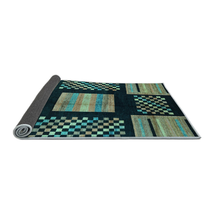 Sideview of Abstract Light Blue Modern Rug, abs170lblu