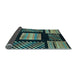 Sideview of Abstract Light Blue Modern Rug, abs170lblu