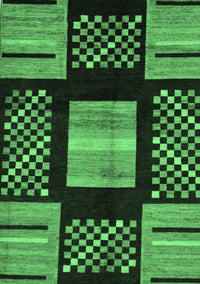 Abstract Emerald Green Modern Rug, abs170emgrn