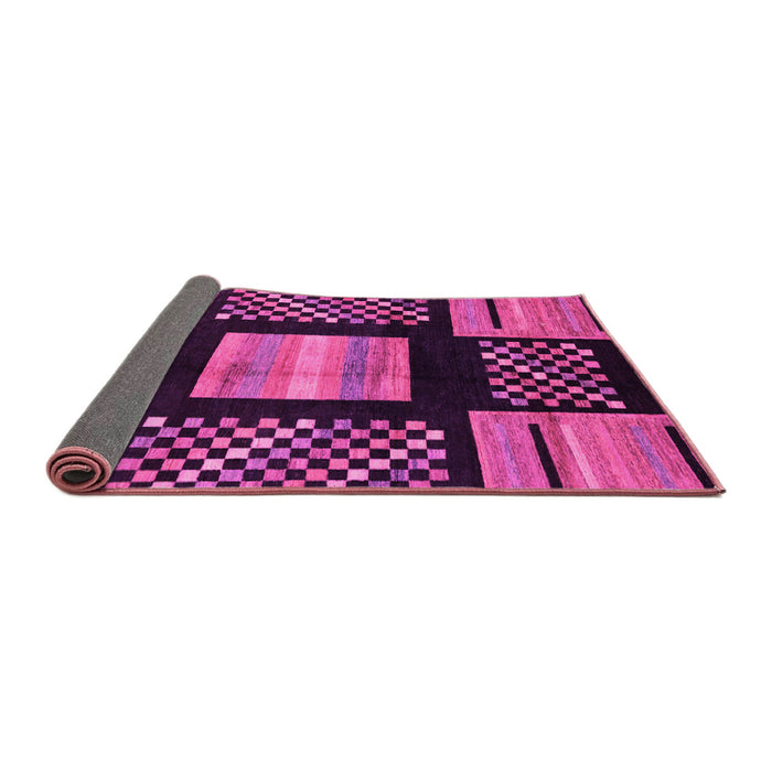 Sideview of Abstract Pink Modern Rug, abs170pnk