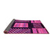 Sideview of Abstract Pink Modern Rug, abs170pnk