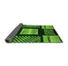 Sideview of Abstract Green Modern Rug, abs170grn