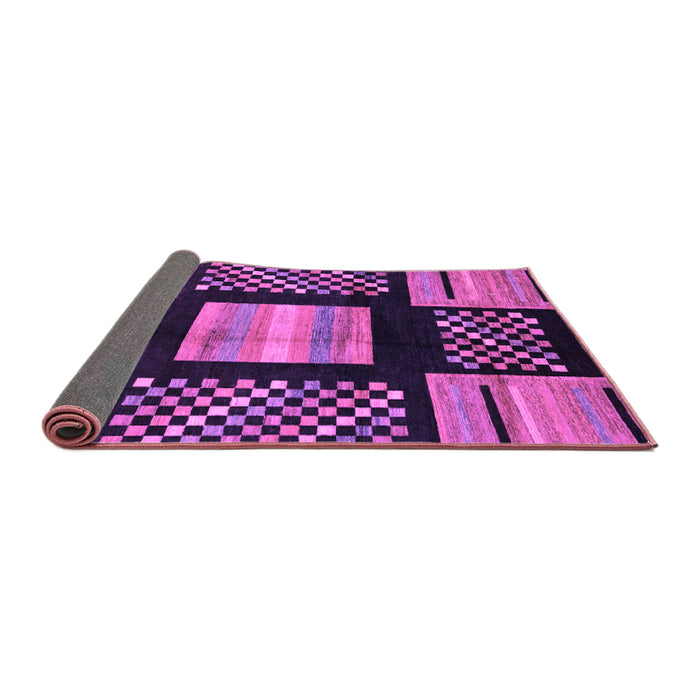 Sideview of Abstract Purple Modern Rug, abs170pur