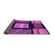 Sideview of Abstract Purple Modern Rug, abs170pur