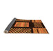 Sideview of Abstract Orange Modern Rug, abs170org