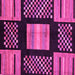 Square Machine Washable Abstract Pink Modern Rug, wshabs170pnk