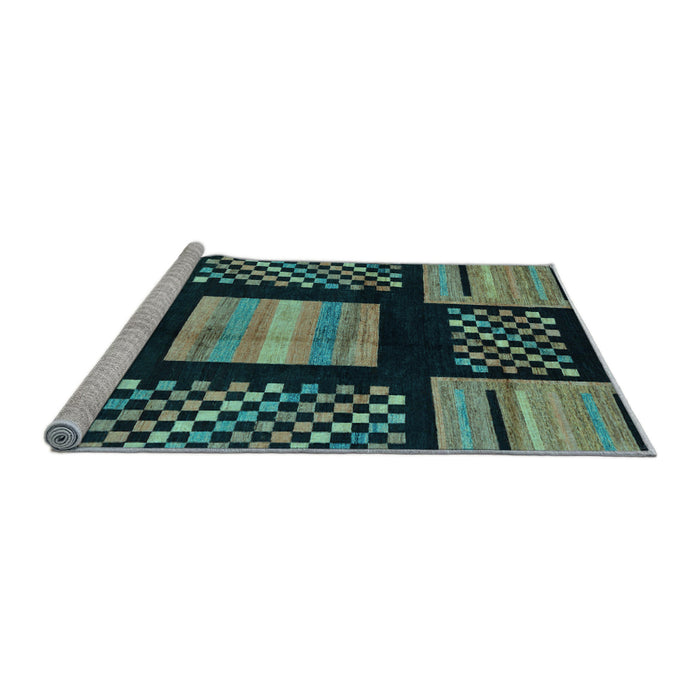 Sideview of Machine Washable Abstract Light Blue Modern Rug, wshabs170lblu