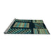 Sideview of Machine Washable Abstract Light Blue Modern Rug, wshabs170lblu