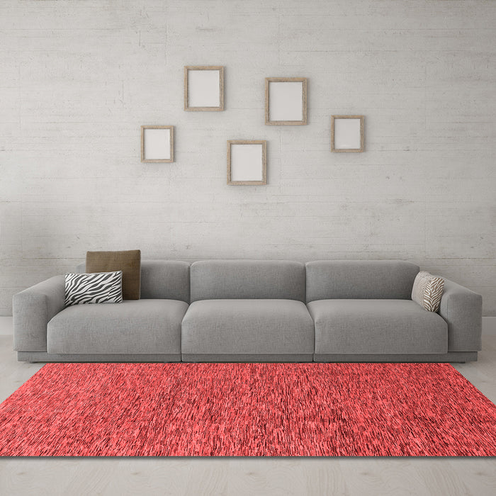 Modern Red Washable Rugs
