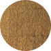 Round Abstract Brown Modern Rug, abs1710brn