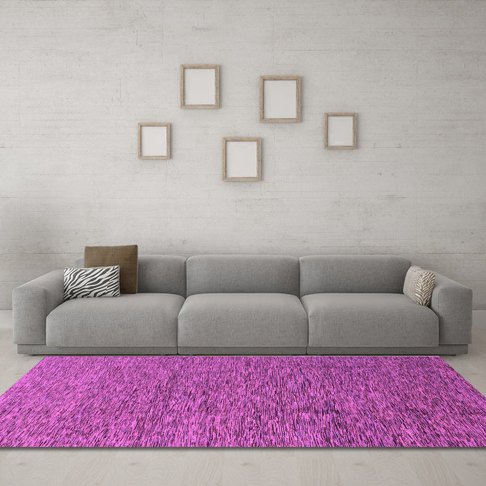 Machine Washable Abstract Purple Modern Area Rugs in a Living Room, wshabs1710pur