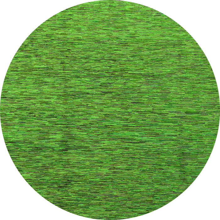 Round Abstract Green Modern Rug, abs1710grn