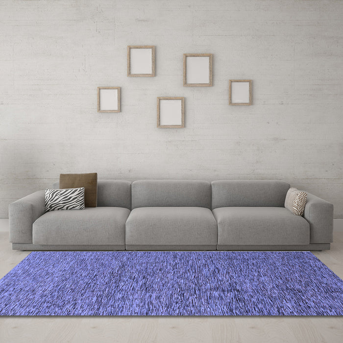 Machine Washable Abstract Blue Modern Rug in a Living Room, wshabs1710blu
