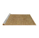 Sideview of Machine Washable Abstract Gold Rug, wshabs1711