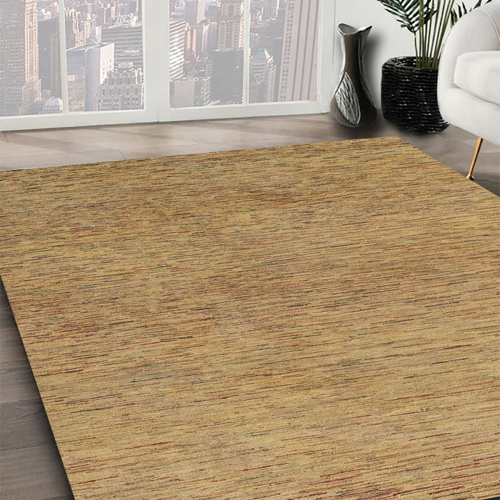 Machine Washable Abstract Gold Rug in a Family Room, wshabs1711