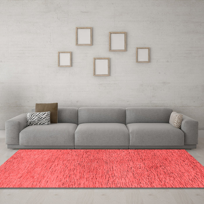 Modern Red Washable Rugs