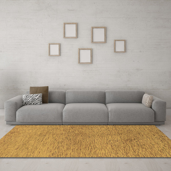 Machine Washable Abstract Brown Modern Rug in a Living Room,, wshabs1711brn