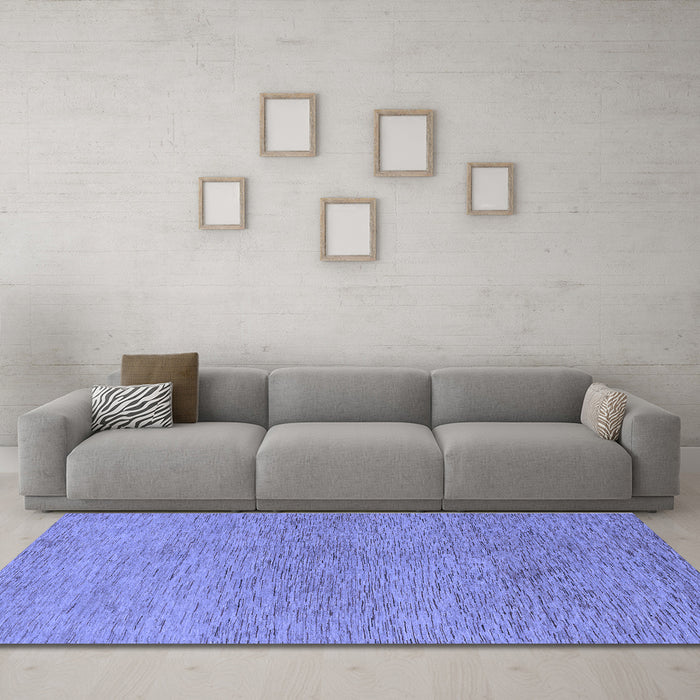 Machine Washable Abstract Blue Modern Rug in a Living Room, wshabs1711blu