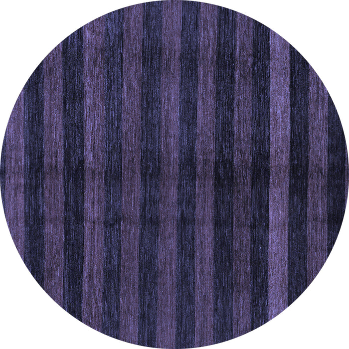 Round Machine Washable Abstract Blue Modern Rug, wshabs1712blu