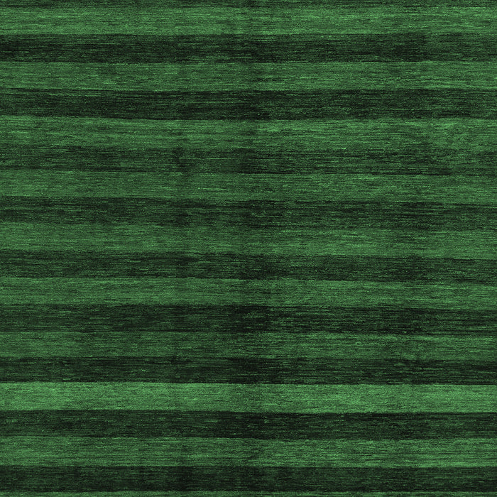 Square Abstract Emerald Green Modern Rug, abs1712emgrn
