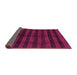 Sideview of Abstract Pink Modern Rug, abs1712pnk