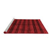 Modern Red Washable Rugs