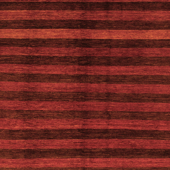 Square Machine Washable Abstract Orange Modern Area Rugs, wshabs1712org