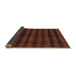 Sideview of Abstract Brown Modern Rug, abs1712brn