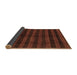 Sideview of Abstract Brown Modern Rug, abs1712brn