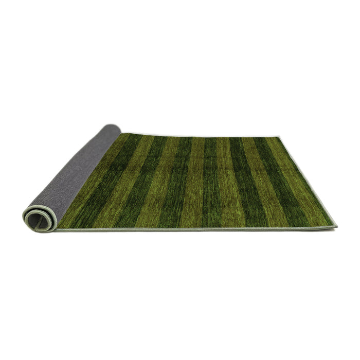 Sideview of Abstract Green Modern Rug, abs1712grn