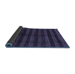 Sideview of Abstract Blue Modern Rug, abs1712blu