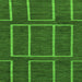 Square Abstract Green Modern Rug, abs1713grn