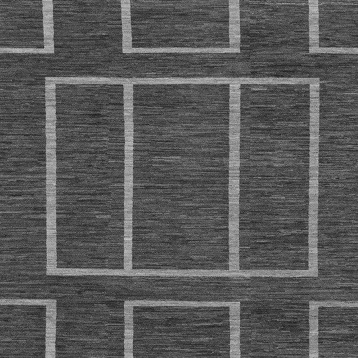 Machine Washable Abstract Gray Modern Rug, wshabs1713gry