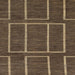 Square Machine Washable Abstract Bakers Brown Rug, wshabs1713