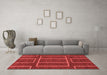 Modern Red Washable Rugs