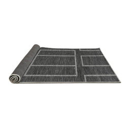 Sideview of Abstract Gray Modern Rug, abs1713gry