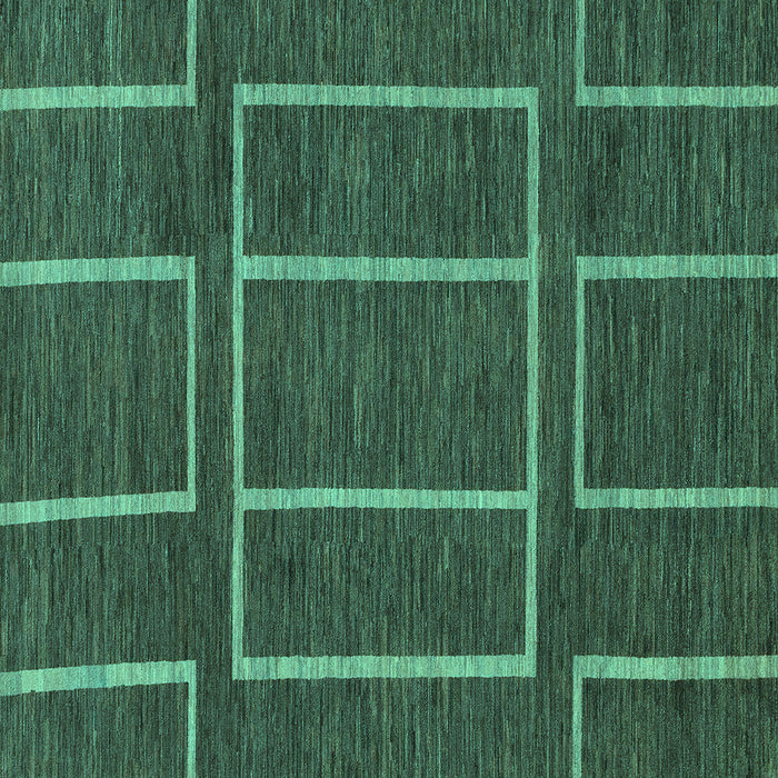 Square Machine Washable Abstract Turquoise Modern Area Rugs, wshabs1713turq