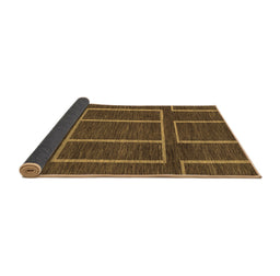 Sideview of Abstract Brown Modern Rug, abs1713brn