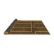 Sideview of Abstract Brown Modern Rug, abs1713brn