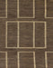 Machine Washable Abstract Bakers Brown Rug, wshabs1713