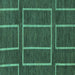 Square Abstract Turquoise Modern Rug, abs1713turq