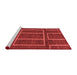 Modern Red Washable Rugs