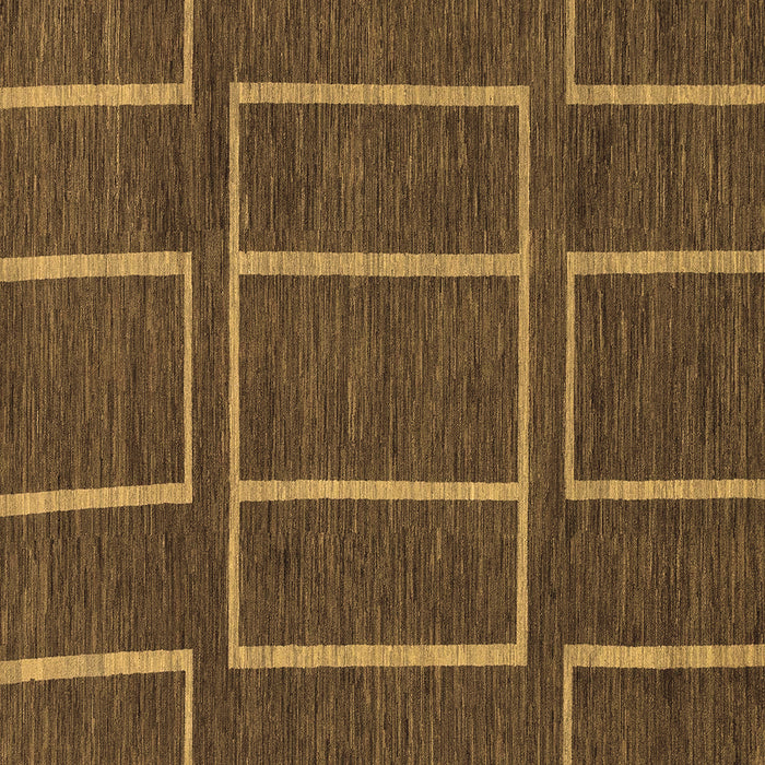 Square Machine Washable Abstract Brown Modern Rug, wshabs1713brn