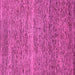 Square Machine Washable Abstract Pink Modern Rug, wshabs1714pnk