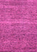 Machine Washable Abstract Pink Modern Rug, wshabs1714pnk