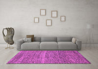 Machine Washable Abstract Purple Modern Rug, wshabs1714pur