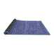 Sideview of Abstract Blue Modern Rug, abs1714blu