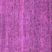 Square Machine Washable Abstract Purple Modern Area Rugs, wshabs1714pur