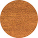 Round Abstract Orange Modern Rug, abs1715org