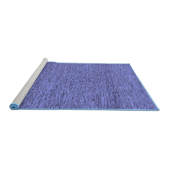 Sideview of Machine Washable Abstract Blue Modern Rug, wshabs1715blu